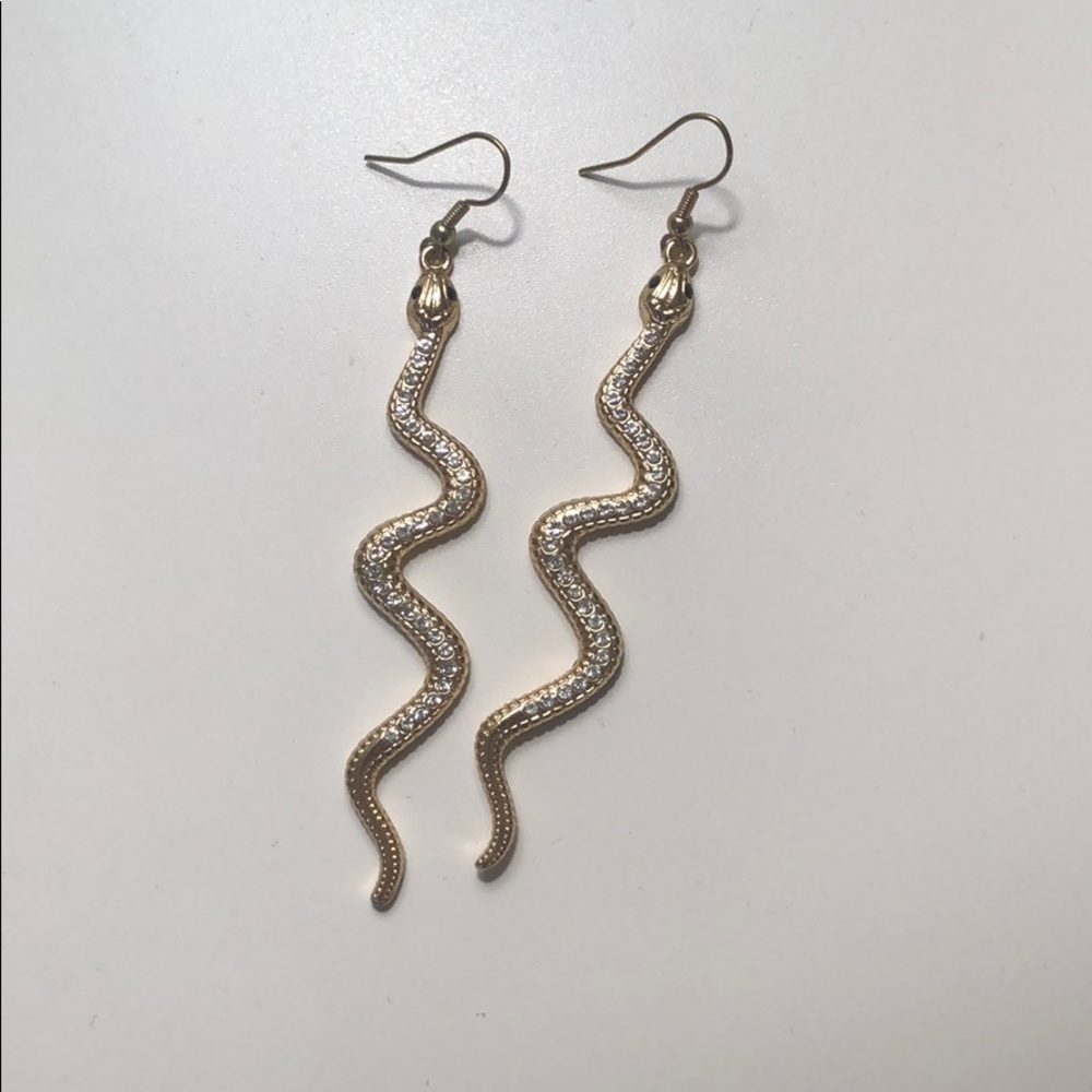 Dangle snake earrings